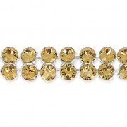 PureCrystal Crystal Mesh 40001 2 rangs 5,3 mm Light Colorado Topaz x5cm