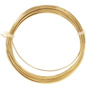 Fil Laiton pour bijoux fil rond 0,8 mm traité anti-ternissement x6m
