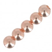Perles rondes 10 mm - Fabrication Européenne - Doré rose x5