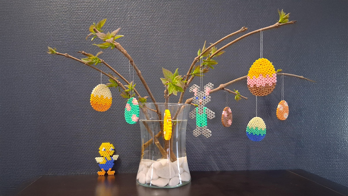 Schéma DIY Pâques : créez une déco en perles Hama Schéma DIY Pâques : créez une déco en perles Hama