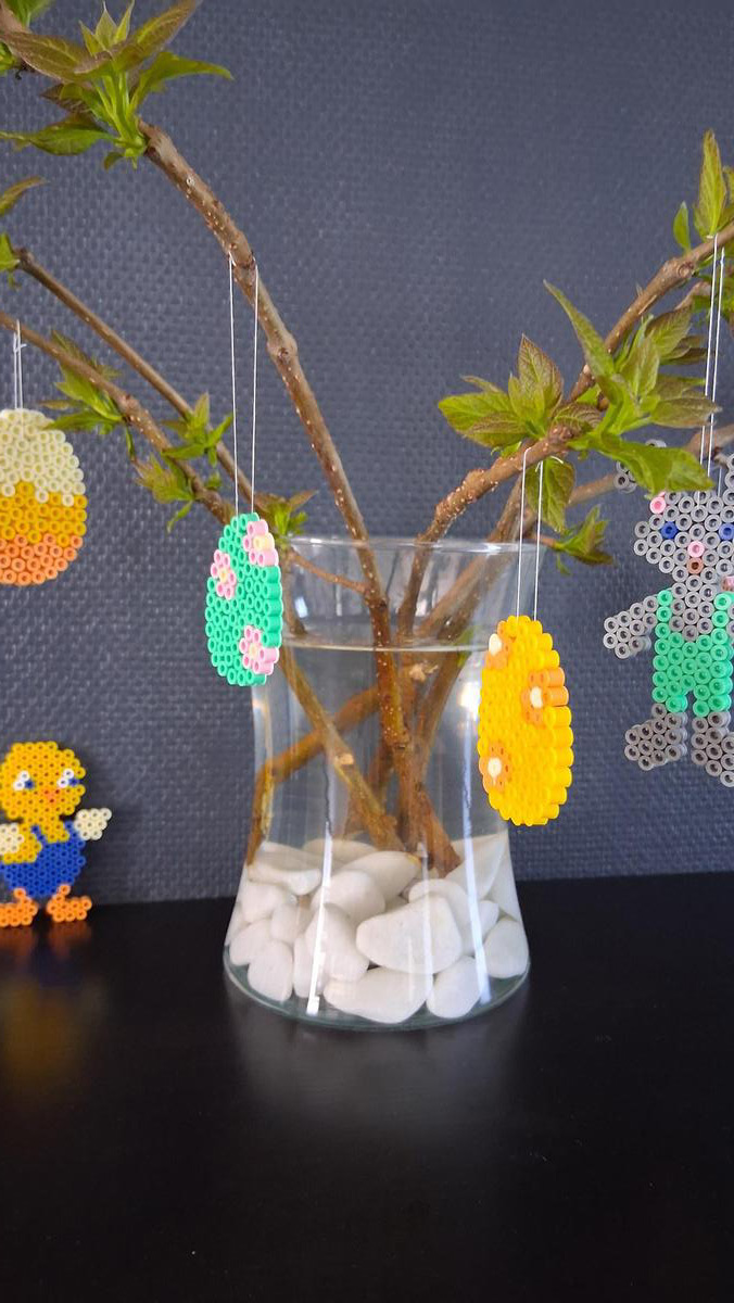 Schéma DIY Pâques : créez une déco en perles Hama Schéma DIY Pâques : créez une déco en perles Hama