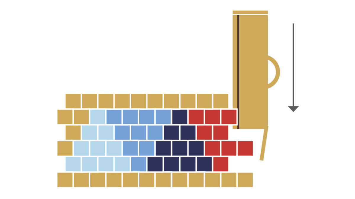 Bracelet triangle avec perles Miyuki 11/0 en peyote pair : Etape 10 Bracelet triangle avec perles Miyuki 11/0 en peyote pair : Etape 10