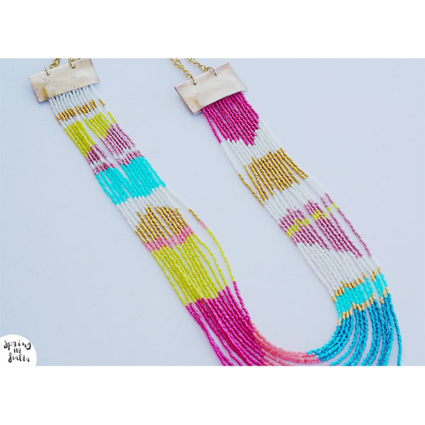 Collier Multirangs multicolore Miyuki Delicas Collier Multirangs multicolore Miyuki Delicas