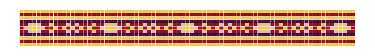 Schéma Grille de tissage gratuite – Bracelet Miyuki de Noël Schéma Grille de tissage gratuite – Bracelet Miyuki de Noël