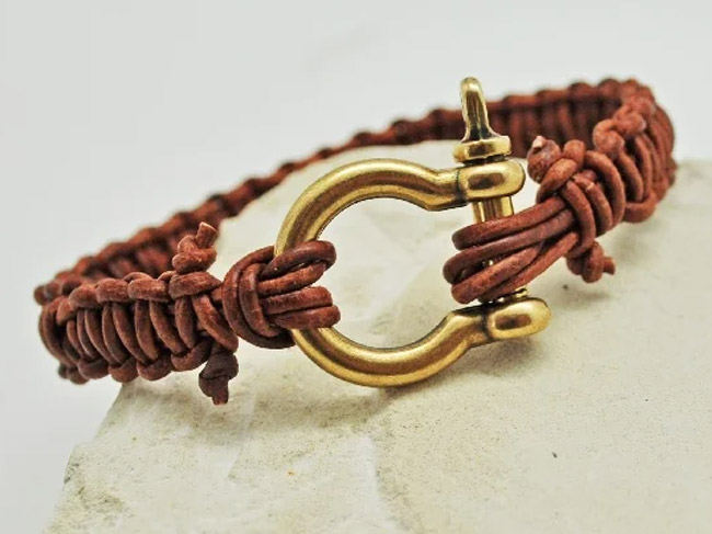 bracelet cordon en cuir
