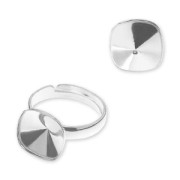 Bague serti pour cabochon PureCrystal 4470 12 mm en Argent 925