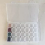 Mallette de rangement pour perles Miyuki & rocailles 17.5x10.8 cm 28 boites