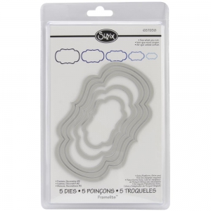 Matrices de découpe Framelits pour Sizzix - 5 pochoirs Cadre décoratif