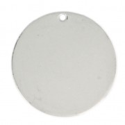Sequin rond 25 mm - médaille à graver en Acier inox x1