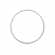 Anneau de montage et tissage rond 40 mm - Argenté x1
