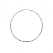 Anneau de montage et tissage rond 40 mm - Argenté x1