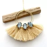 Anneau de montage et tissage rond 40 mm - Argenté x1