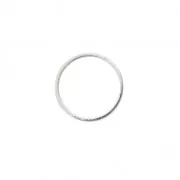Anneau de montage et tissage rond 22 mm argenté x1