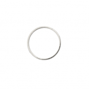 Anneau de montage et tissage rond 22 mm argenté x1