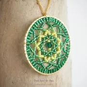 Anneau de montage et tissage rond 40 mm - Doré mat x1