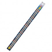 Aiguilles à tricoter grande longueur en aluminium 6 mm x2