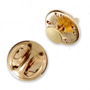 Base pour réaliser un Pin's 6 mm - Doré à l'or fin x1
