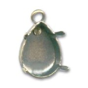 Serti griffe pendentif pour cabochon PureCrystal 4320 14x10 mm - Bronze x1
