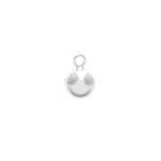 Breloque forme boule 6 mm pour la création de bijoux fantaisie en Argent 925 x1