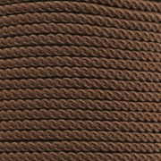 Cordon en polyester tressé 2 mm - Marron x1m