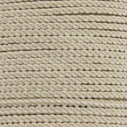 Cordon en polyester tressé 2 mm - Beige x1m
