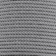 Cordon en polyester tressé 2 mm - Gris x1m