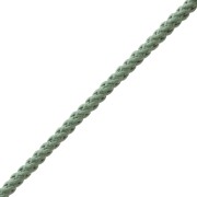 Cordon en polyester tressé 2 mm - Vert feuille x1m