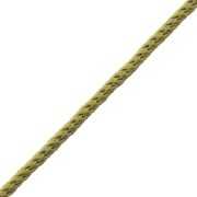 Cordon en polyester tressé 2 mm - Olive x1m
