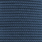 Cordon en polyester tressé 2 mm - Bleu Jean x1m