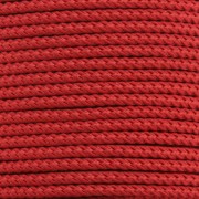 Cordon en polyester tressé 2 mm - Rouge x1m