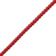 Cordon en polyester tressé 2 mm - Rouge x1m