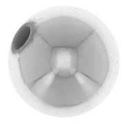 Perles rondes 10 mm acrylique métallisée CCB - Argenté x10