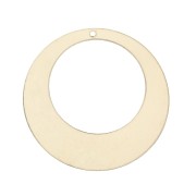 Pendentif créole rond ajouré 32 mm en Gold filled (or laminé) x1
