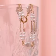 Baroque nacrée PureCrystal 5842 perle irrégulière 10 mm Rosaline Pearl x1