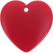 Rouge foncé - Pendentif coeur en résine opaque 36x36.5 mm - Rouge foncé x1 Pendentif coeur en résine opaque 36x36.5 mm - Rouge foncé x1