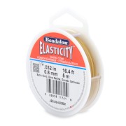 Doré - Fil élastique Elasticity 0.8 mm - Doré satiné x5m Fil élastique Elasticity 0.8 mm - Doré satiné x5m