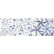 Biais en tissu Liberty - Adelajda - Bleu x1m