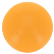 Cabochon rond 14 mm en résine opaque - Mandarine x1