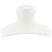 Pince à cheveux crocodile 42x79 mm en acrylique translucide - Crystal Mat x 1