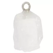 Pendentif pierre brute - pierre de naissance Juin - Argent 925 - Pierre de lune x1