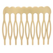 Petite barrette peigne pour cheveux à décorer 23x29 mm - Doré x1