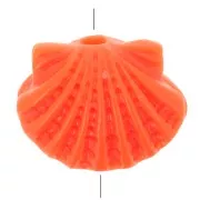 Corail - Perle coquillage en plastique 9x11.5 mm - Corail x1 Perle coquillage en plastique 9x11.5 mm - Corail x1