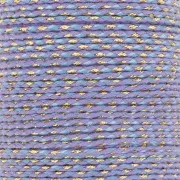 Violet - Cordon en coton tressé et fil métallisé 1.5 mm - Multi Bleu - Violet - Doré x1m Cordon en coton tressé et fil métallisé 1.5 mm - Multi Bleu - Violet - Doré x1m
