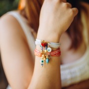 Perles rondes facettées - boules à facettes 6 mm en acrylique - Doré x20