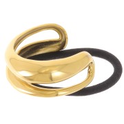 Accessoire cheveux 110x22 mm avec élastique - Acier inoxydable 304L Doré x1