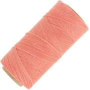 Bobine de fil ciré Linhasita pour micro macramé 0.75 mm - Corail (640) x228m