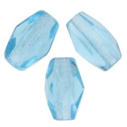 Perles olives facettées 6x4 mm - Aquamarine x25