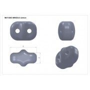 MiniDuo 2x4 mm Chalkwhite Ceramic Look x10g