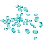 Pierres en vrac en cristal à résiner - Joblot Swarovski - 1 à 6 mm - Blue Zircon x10g