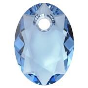 Pendentif Swarovski 6438 Elliptic Cut Pendant 9 mm - ReCreated Cool Blue x1